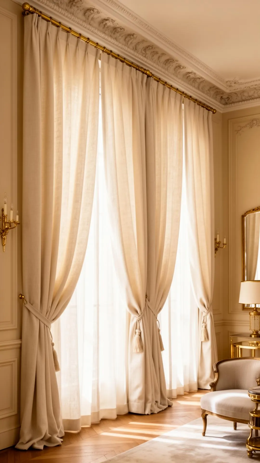 Rideaux sur mesure en lin haut de gamme
