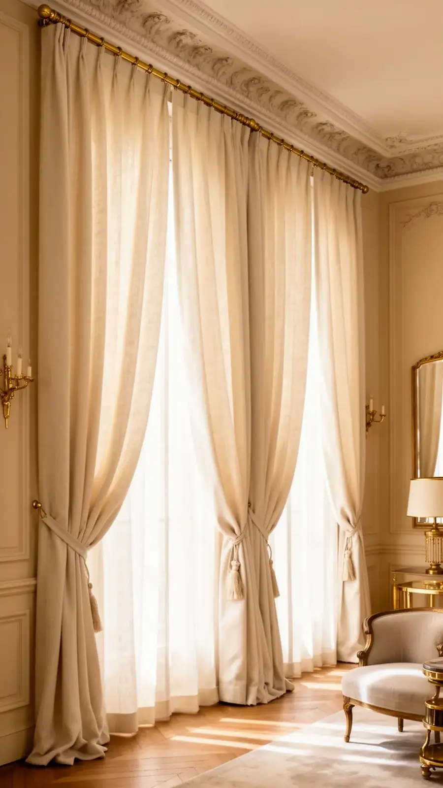 Rideaux sur mesure en lin haut de gamme
